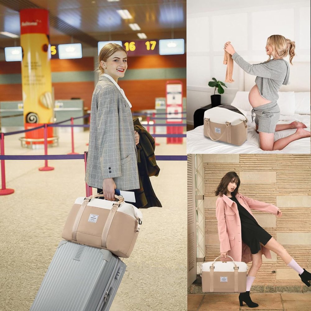 Weekender Bag for Women Cute Travel Tote Bag Gym Duffel Bag with Toiletry Bag Carry On Bag Overnight Hospital Bag - Image 6